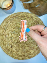 Load image into Gallery viewer, Smiling Bacon Vinyl Stiker, 3x1.1
