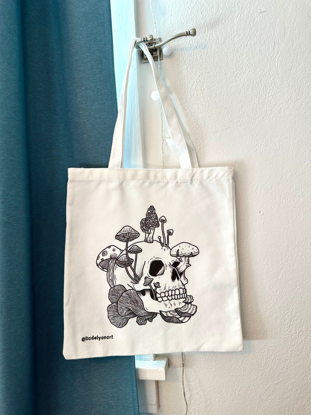 Spooky Shrooms Canvas Tote Bag