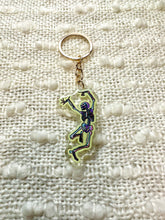 Load image into Gallery viewer, Dancing Skeleton Acrylic Keychain
