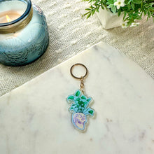 Load image into Gallery viewer, Skull Planter Acrylic Keychain
