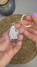 Load and play video in Gallery viewer, Coffee Ghost Acrylic Keychain
