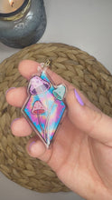 Load and play video in Gallery viewer, Tie Dye Mushroom Acrylic Keychain
