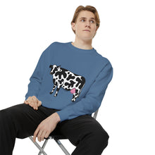 Load image into Gallery viewer, Funky Cow Unisex Garment-Dyed Sweatshirt
