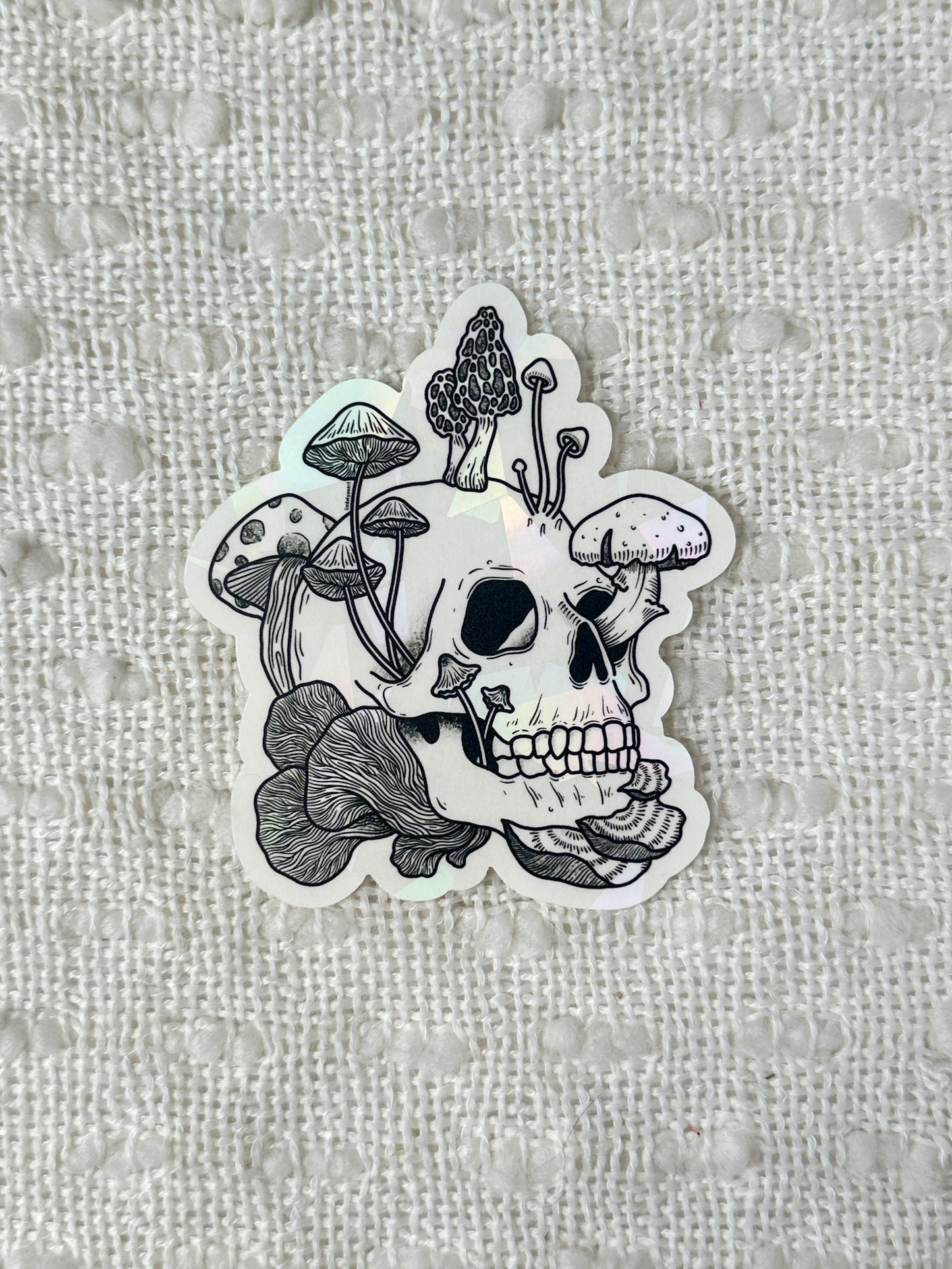 Mushroom Skull Sun Catcher