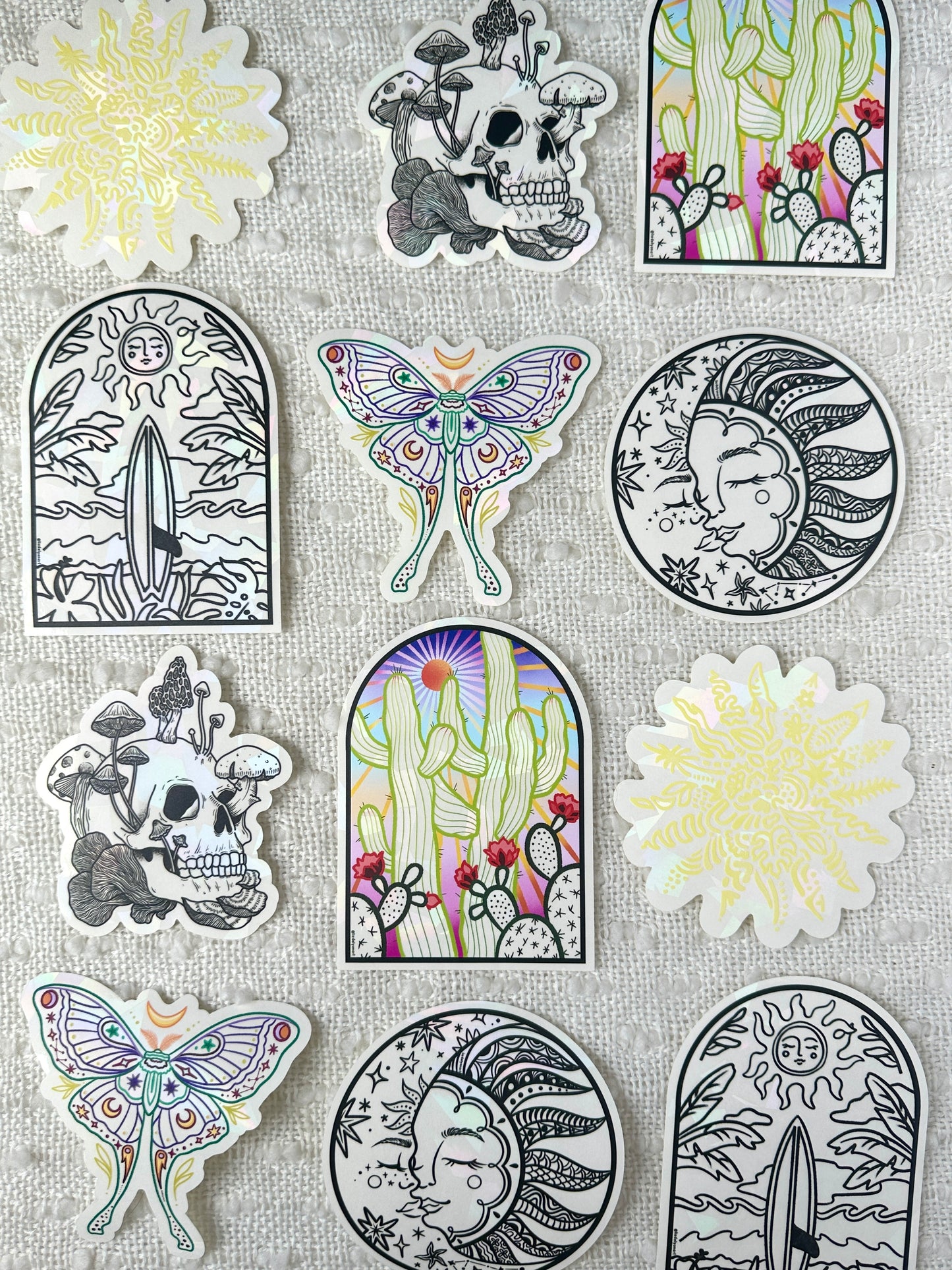 Mushroom Skull Sun Catcher