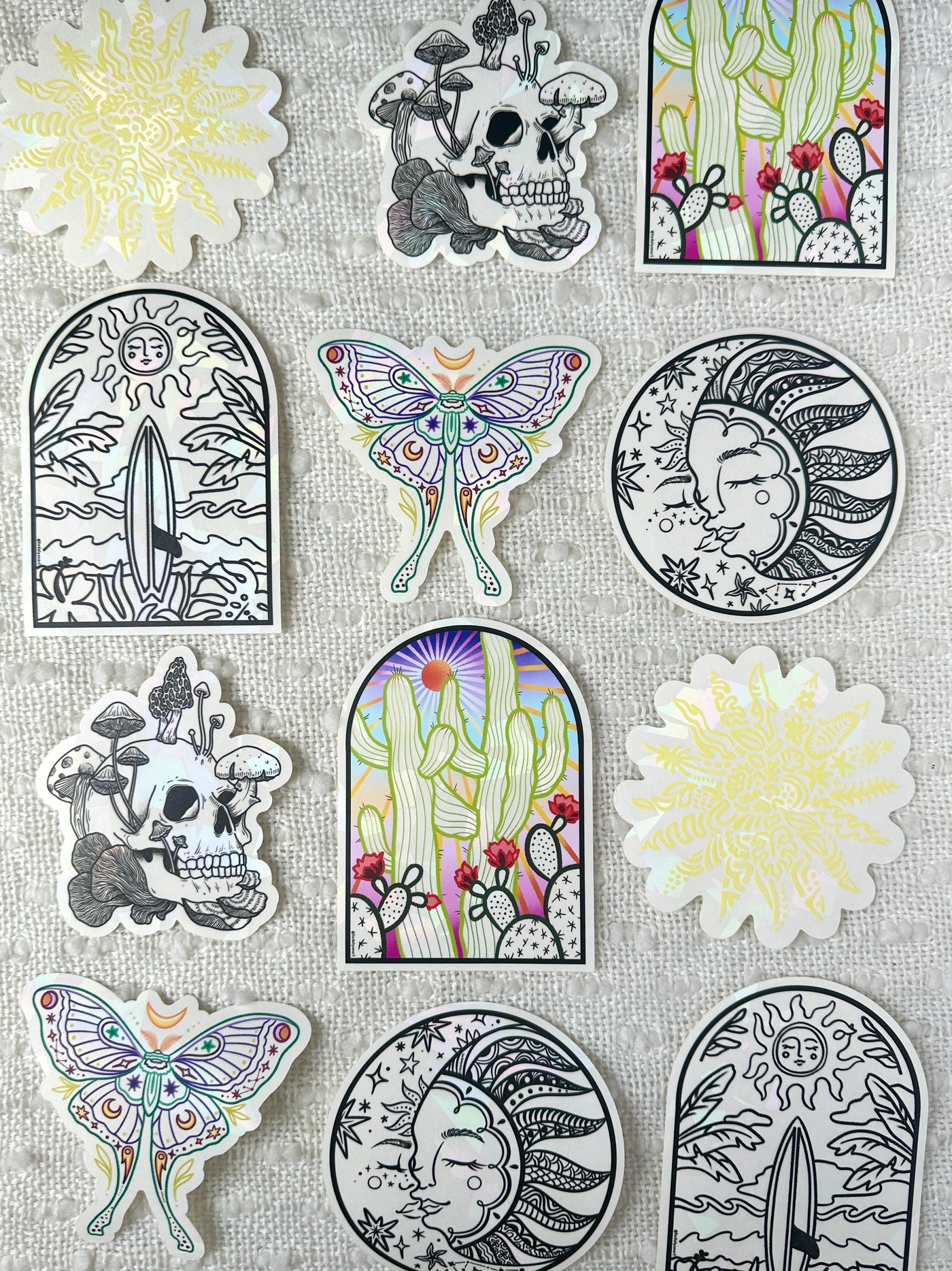 Mushroom Skull Sun Catcher