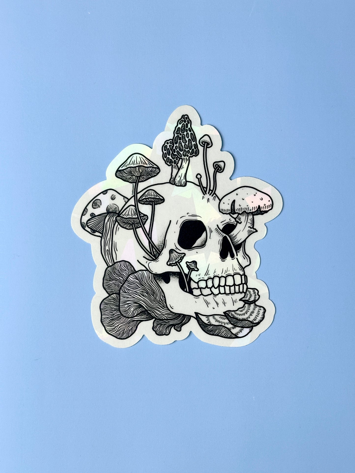 Mushroom Skull Sun Catcher