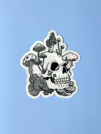 Mushroom Skull Sun Catcher