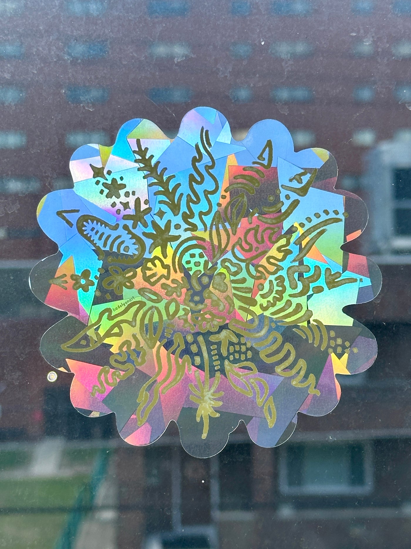 Abstract Coastal Sun Sun Catcher
