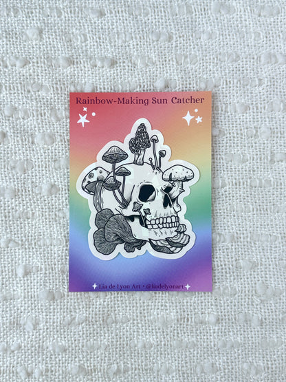 Mushroom Skull Sun Catcher
