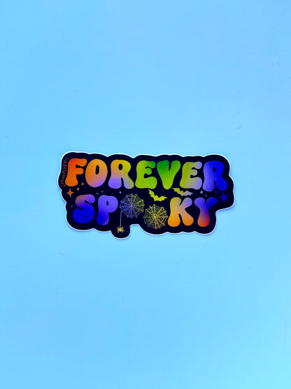 Forever Spooky Vinyl Sticker, 3.3x1.6 in