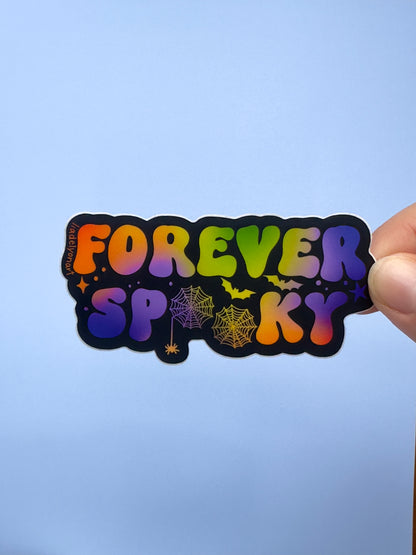 Forever Spooky Vinyl Sticker, 3.3x1.6 in