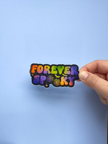 Forever Spooky Vinyl Sticker, 3.3x1.6 in