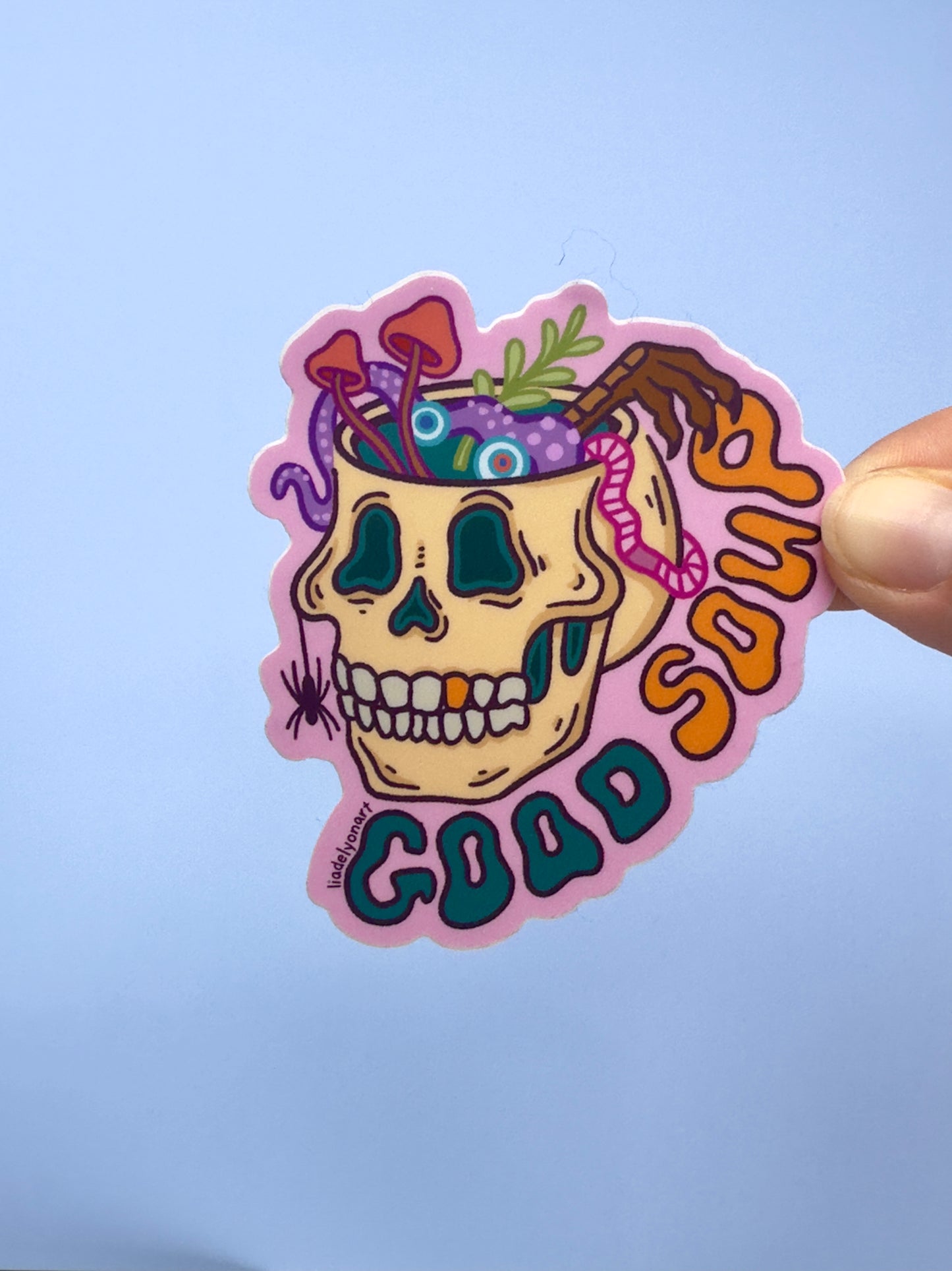 Good Soup Vinyl Sticker, 3 x 2.7 in