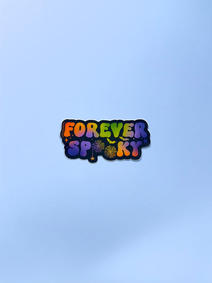 Forever Spooky Vinyl Sticker, 3.3x1.6 in