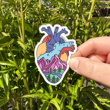 Load image into Gallery viewer, Mountain Heart Vinyl Sticker, 2x3 in.
