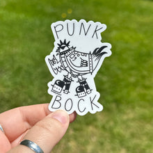 Load image into Gallery viewer, Punk Rock Chicken Vinyl Sticker, 2.1 x 3 in.
