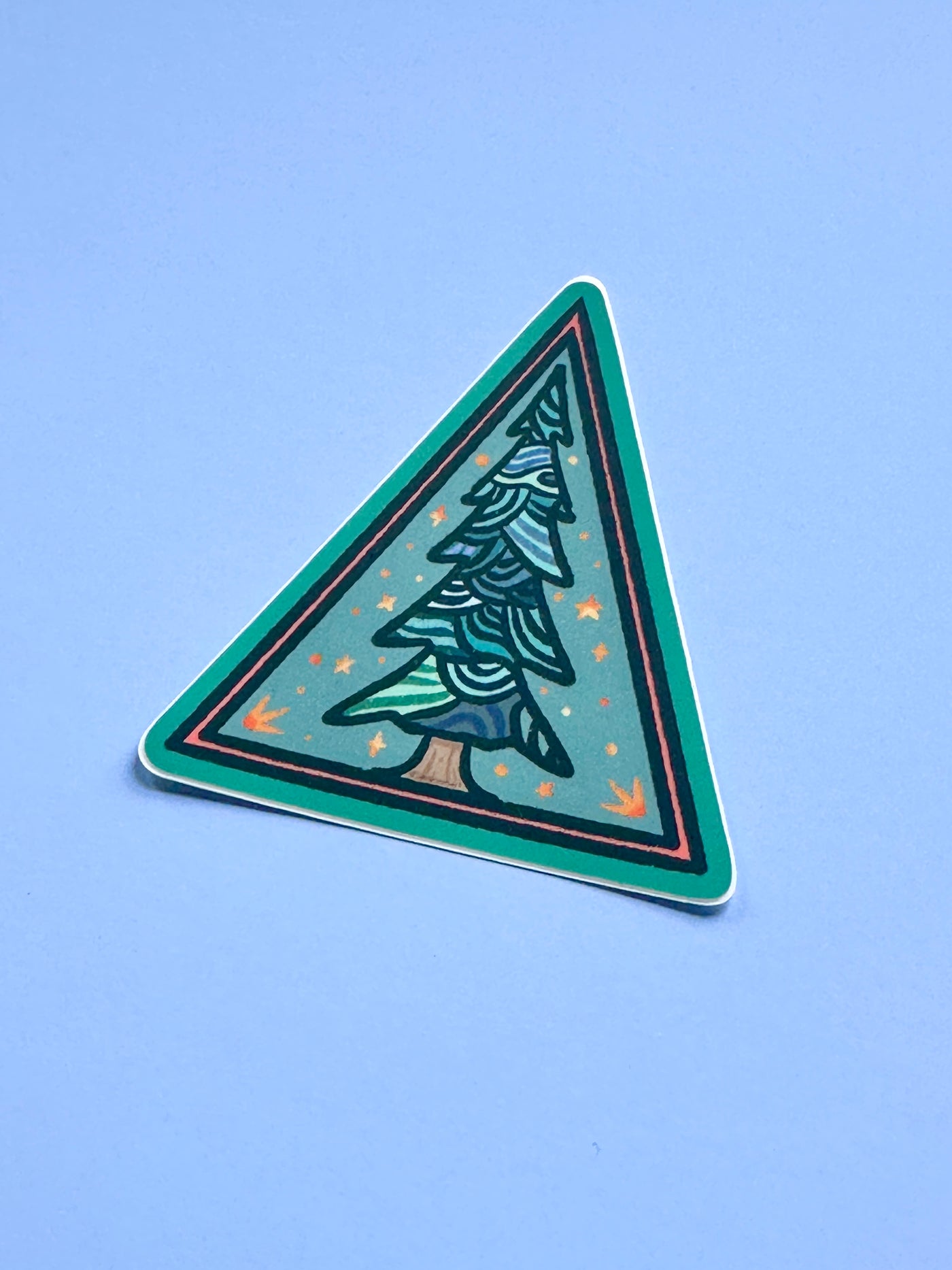 Pine Tree Vinyl Sticker, 3 x 2.6 in.