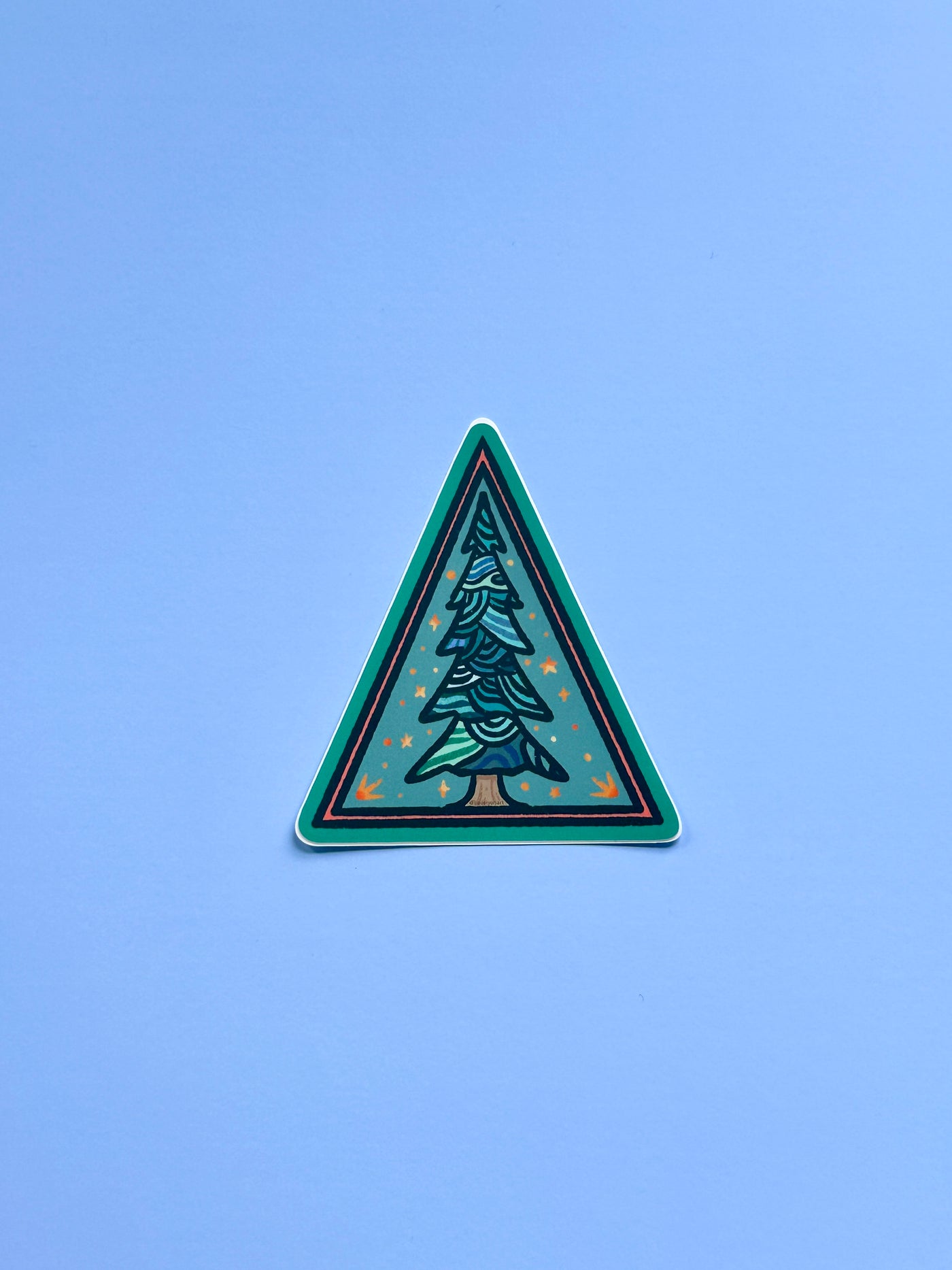 Pine Tree Vinyl Sticker, 3 x 2.6 in.