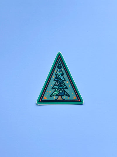 Pine Tree Vinyl Sticker, 3 x 2.6 in.