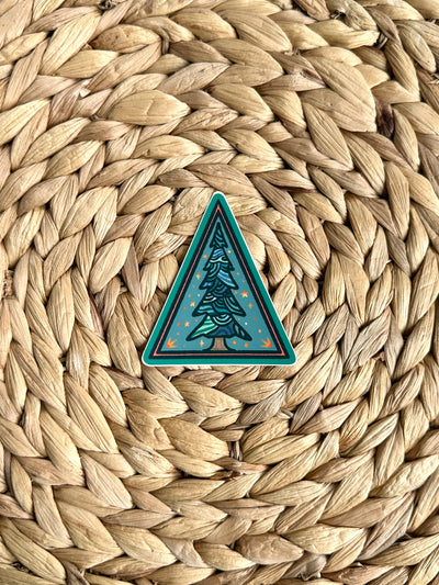 Pine Tree Vinyl Sticker, 3 x 2.6 in.