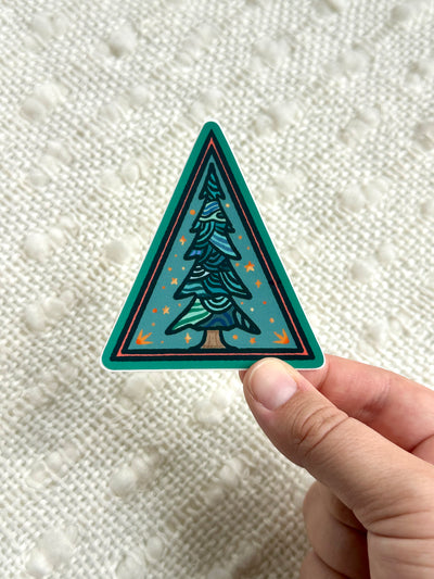 Pine Tree Vinyl Sticker, 3 x 2.6 in.
