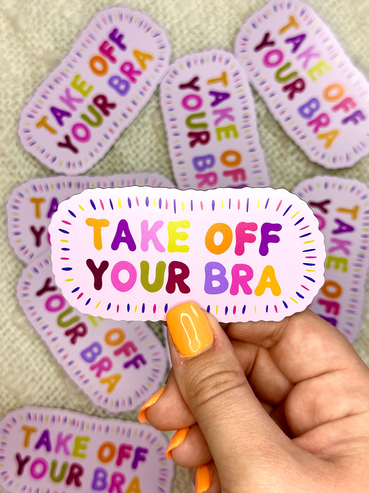 Take Off Your Bra Magnet, 1.8x3.5in.