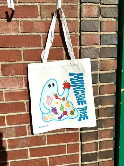 Munchie Time Canvas Tote Bag