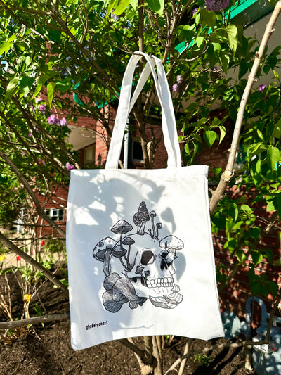 Spooky Shrooms Canvas Tote Bag