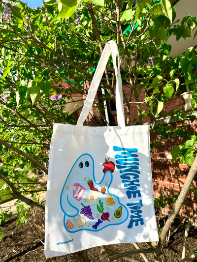 Munchie Time Canvas Tote Bag