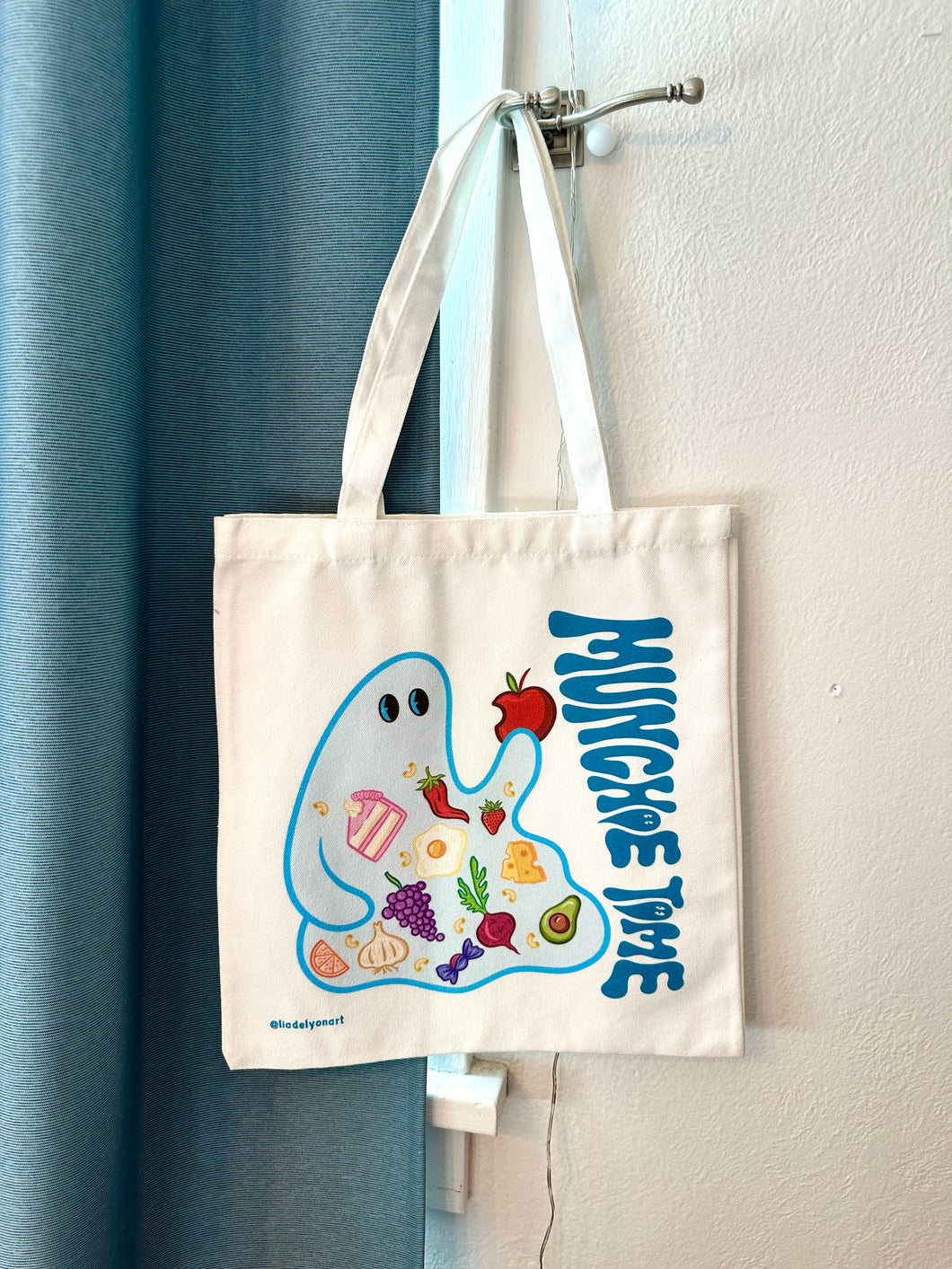 Munchie Time Canvas Tote Bag