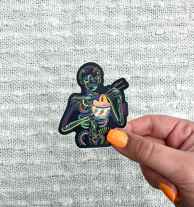 Spooky Noods Vinyl Sticker, 3x.2 in.