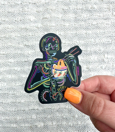 Spooky Noods Vinyl Sticker, 3x.2 in.