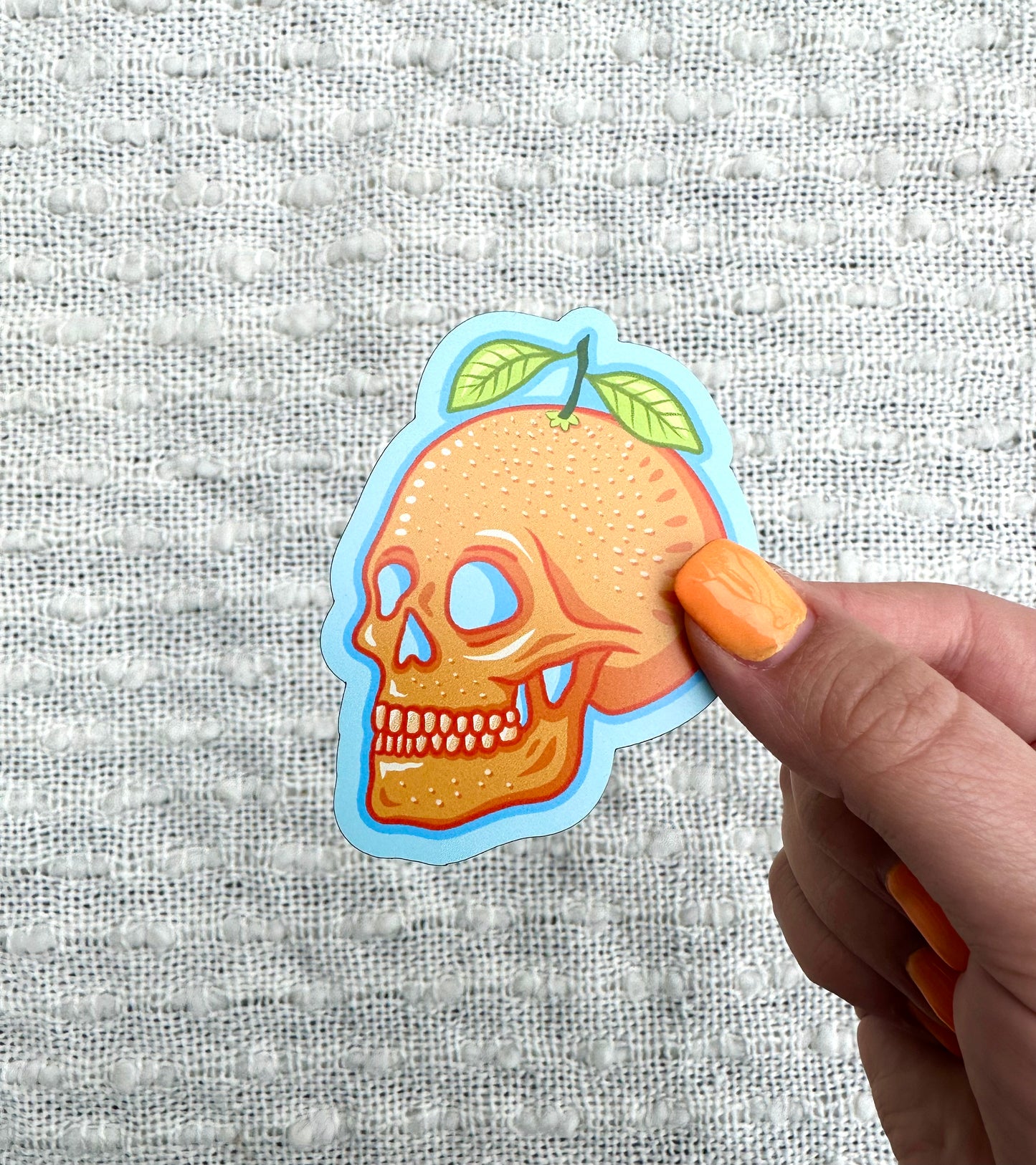 Spooky Orange Magnet, 2.4x3 in.