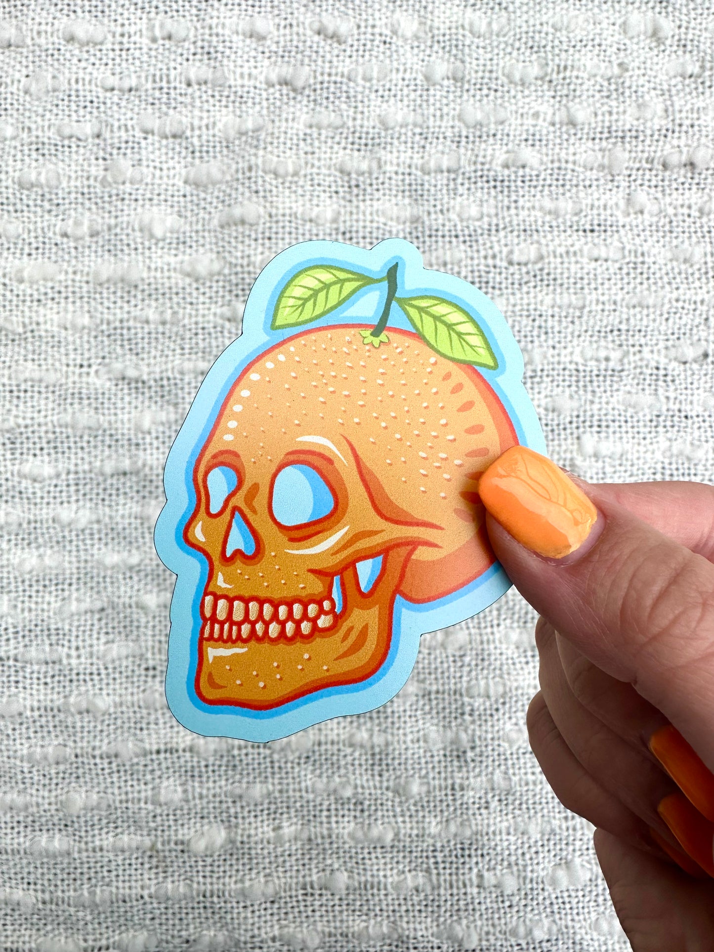 Spooky Orange Magnet, 2.4x3 in.