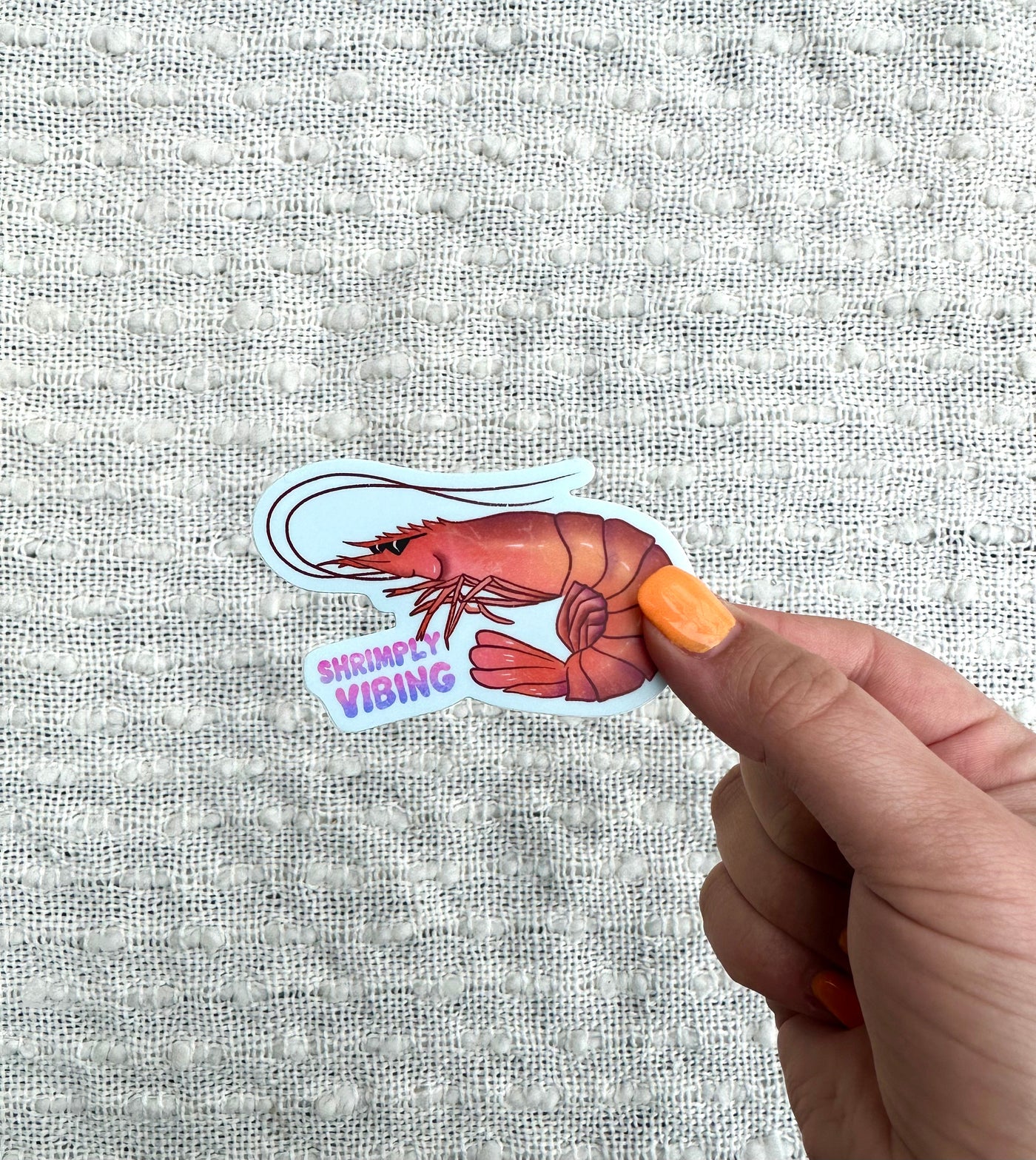 Shrimply Vibing Magnet, 2.2x3 in.