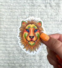 Load image into Gallery viewer, Reggae Lion Vinyl Sticker, 2.3x3 in.
