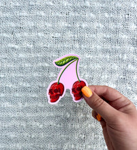 Load image into Gallery viewer, Spooky Cherries Vinyl Sticker, 2.5x3in.
