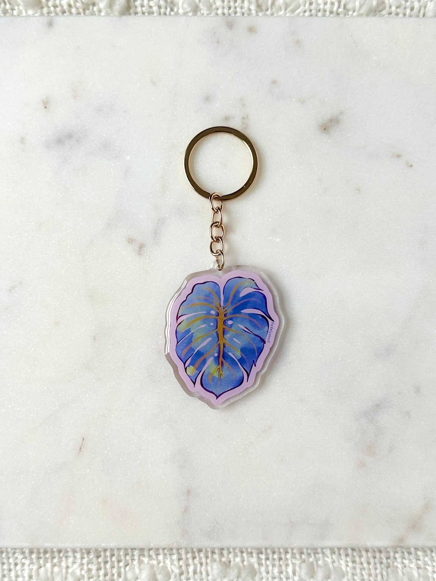 Monstera Leaf Acrylic Keychain