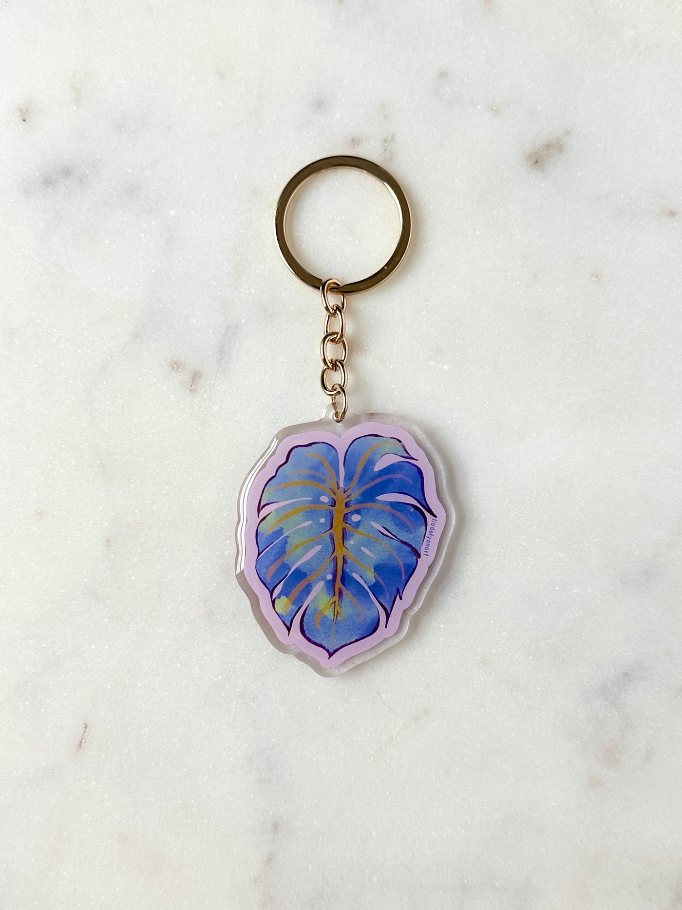 Monstera Leaf Acrylic Keychain