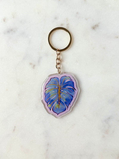 Monstera Leaf Acrylic Keychain
