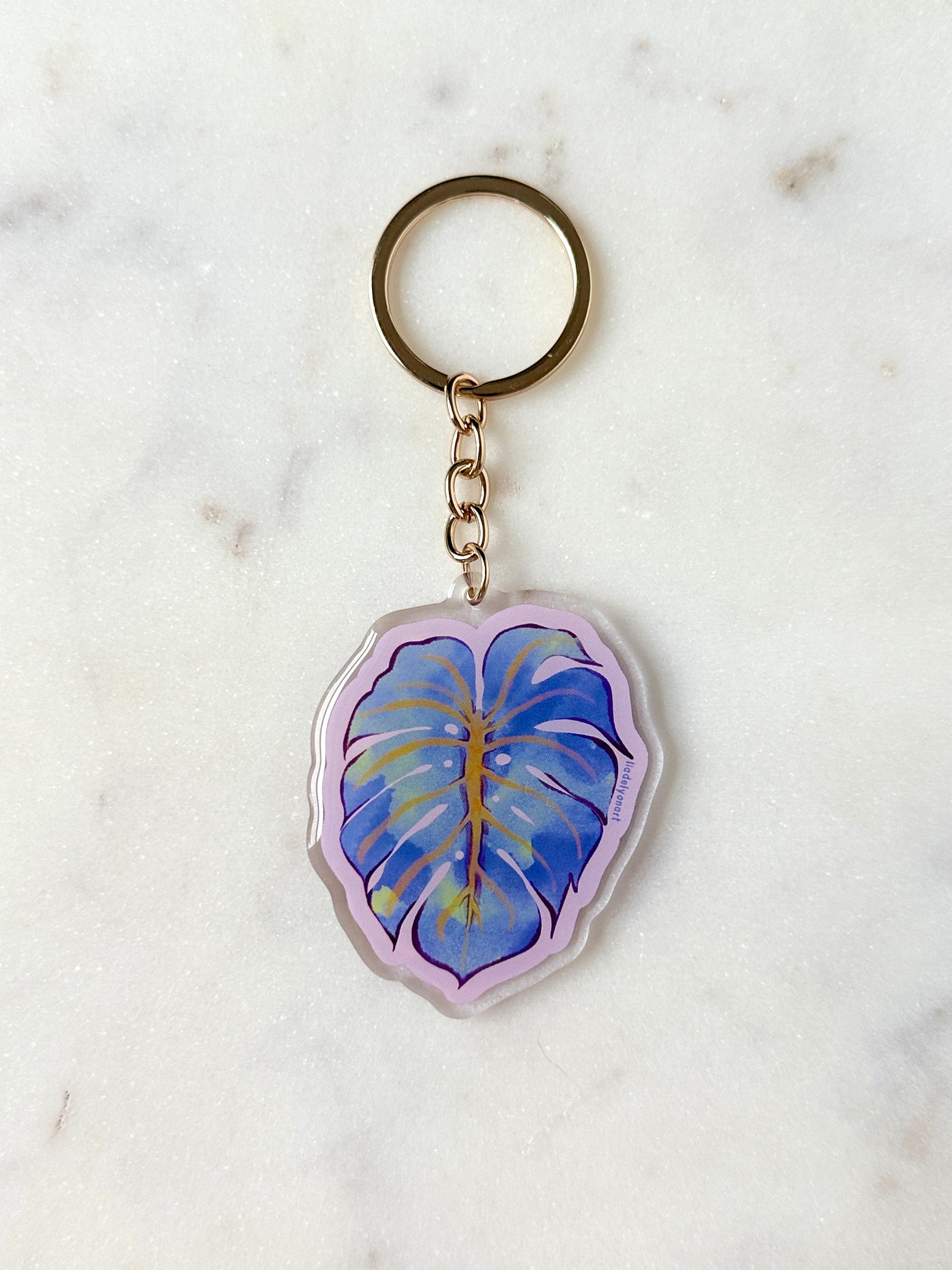 Monstera Leaf Acrylic Keychain