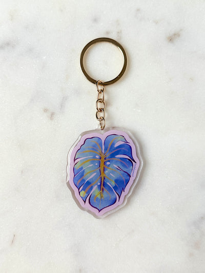 Monstera Leaf Acrylic Keychain