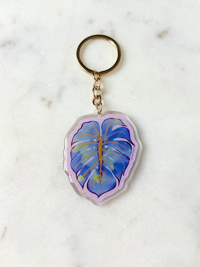 Monstera Leaf Acrylic Keychain