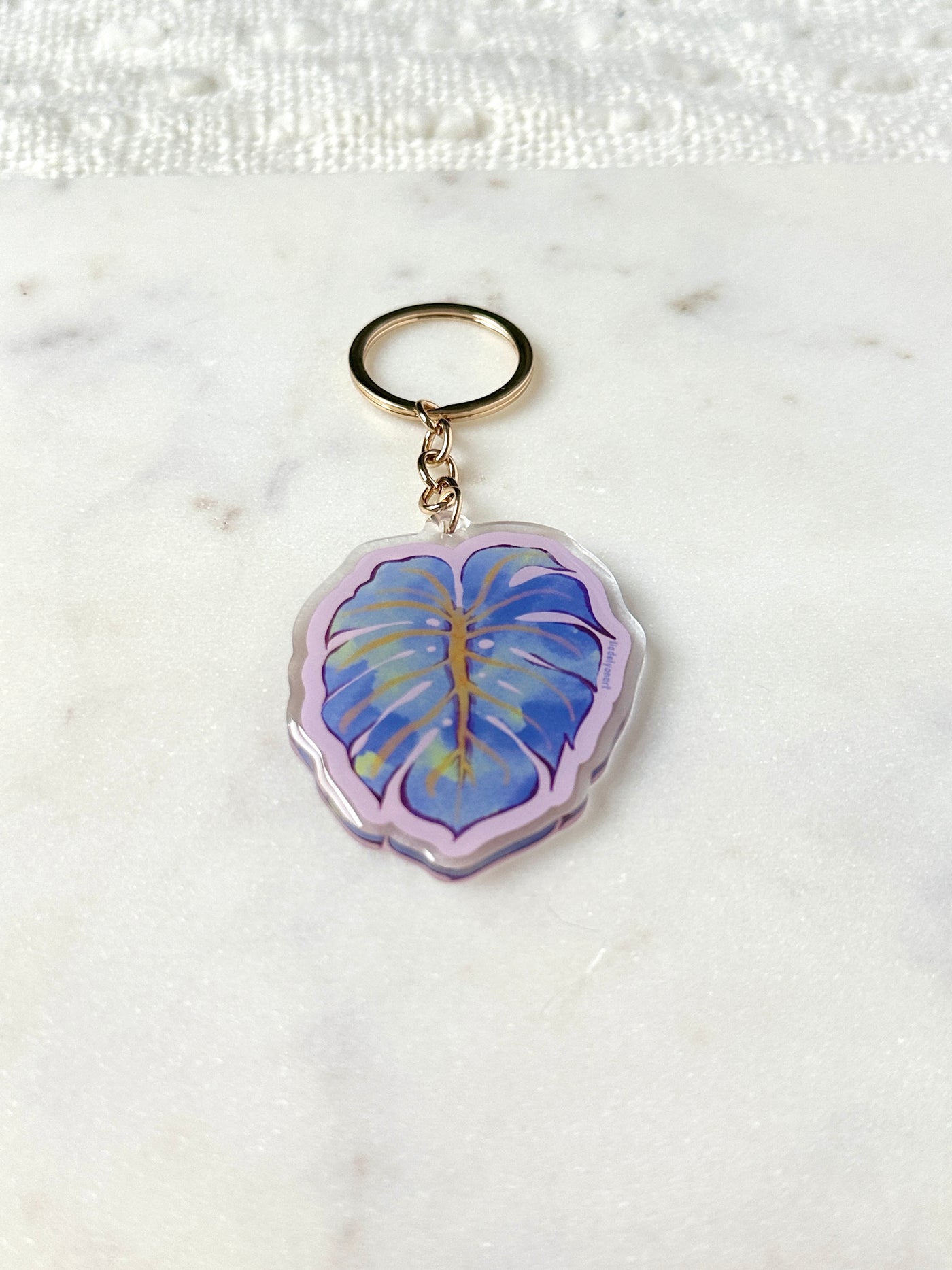 Monstera Leaf Acrylic Keychain