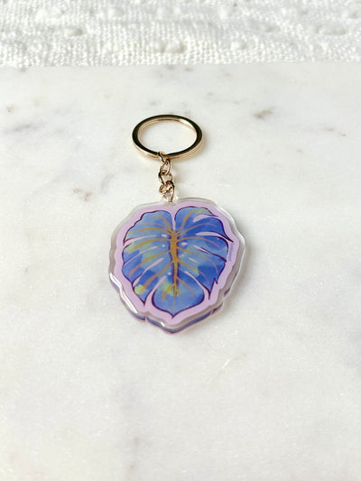Monstera Leaf Acrylic Keychain