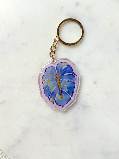 Monstera Leaf Acrylic Keychain
