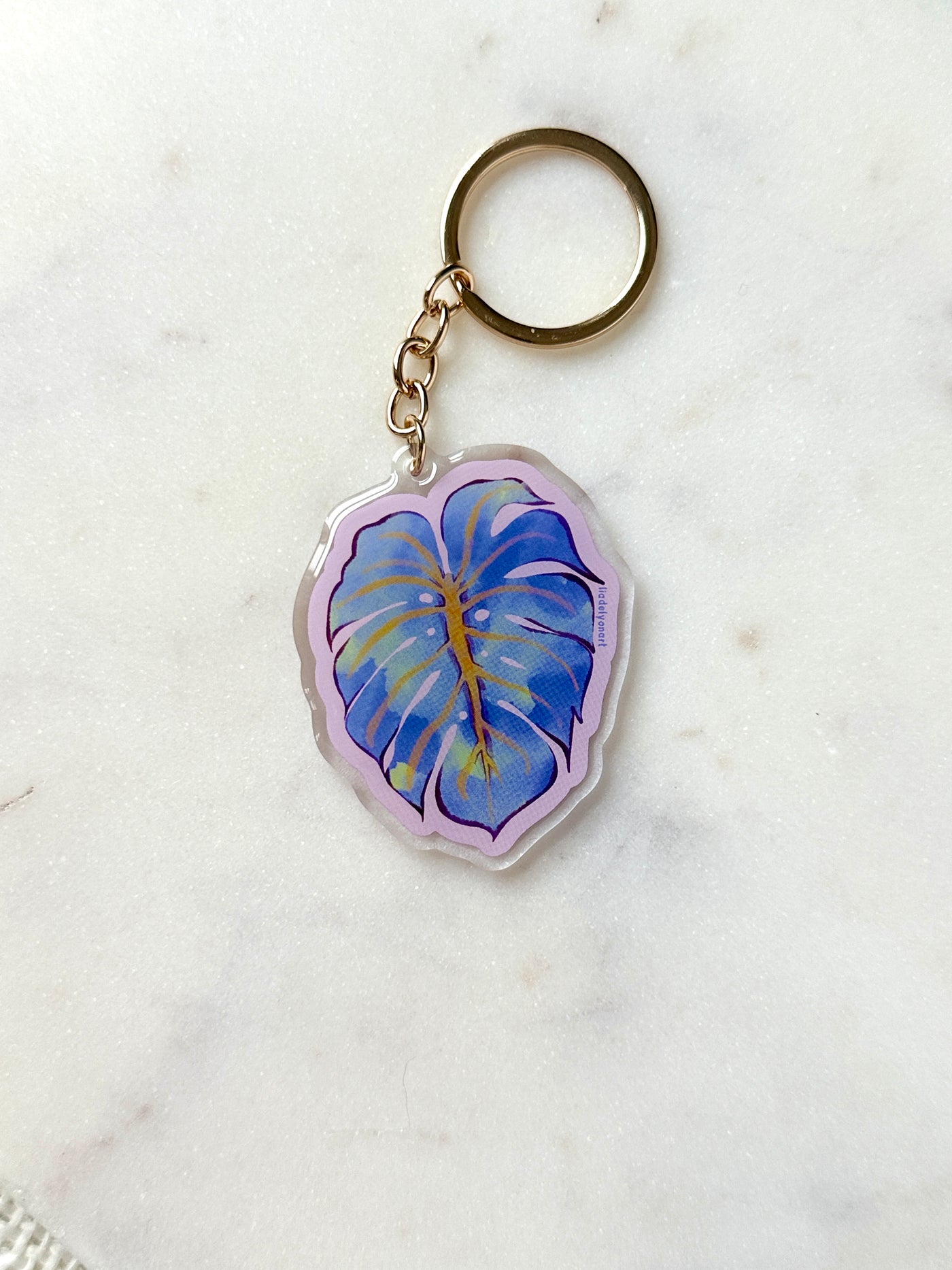 Monstera Leaf Acrylic Keychain
