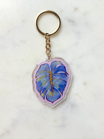 Monstera Leaf Acrylic Keychain