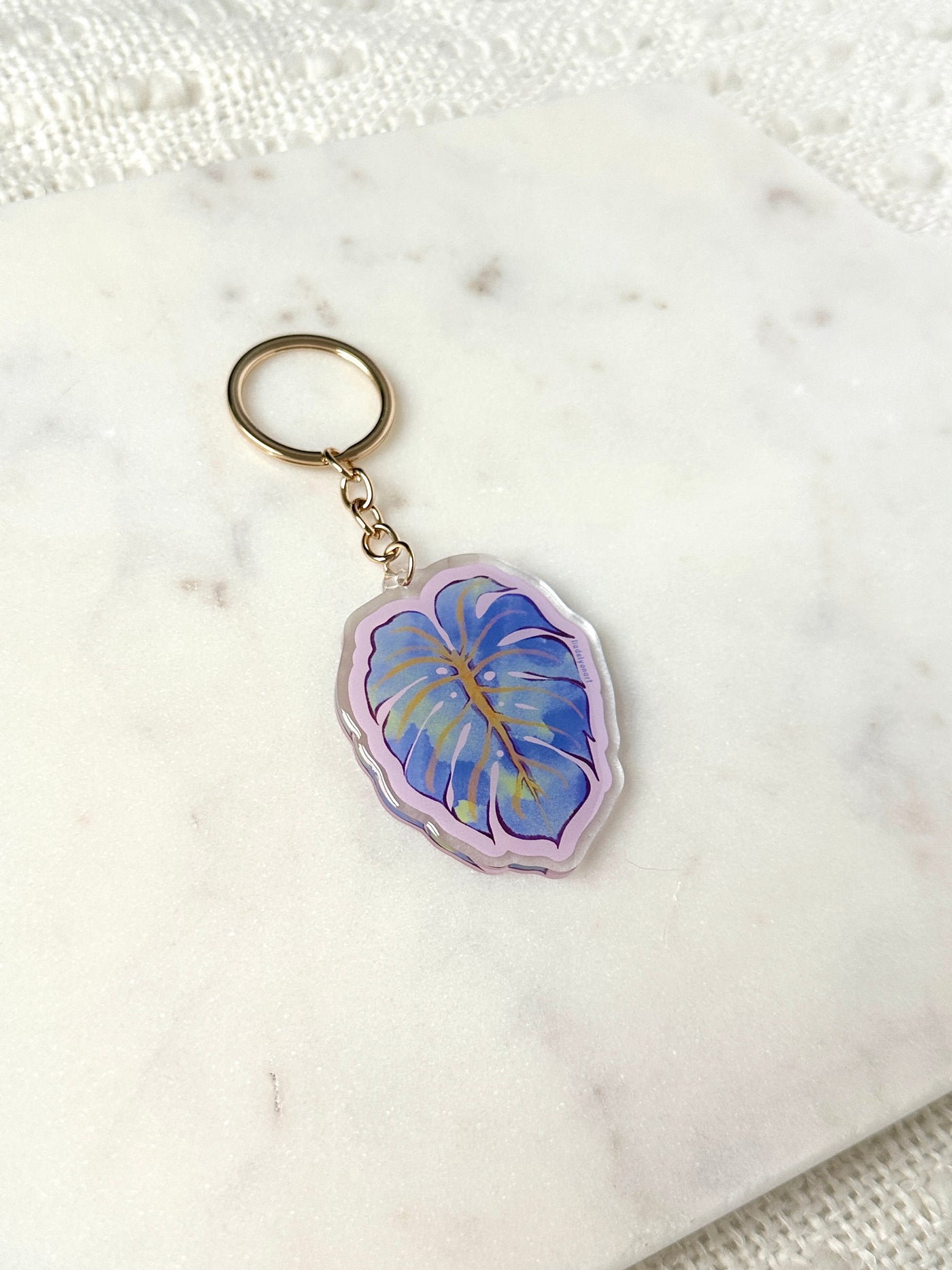 Monstera Leaf Acrylic Keychain